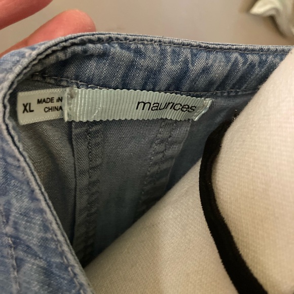 Beautiful V neckline Jean Dress from Maurices - Picture 3 of 7